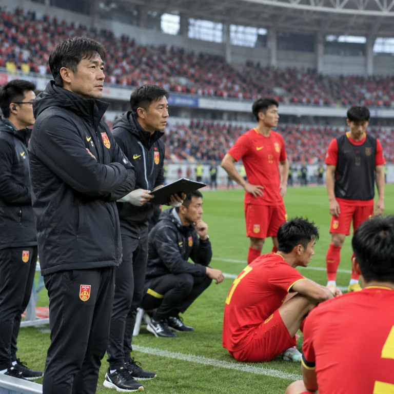 中国男足比赛后进行阵容复盘与球员评估